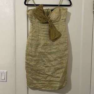 Strapless cocktail dress